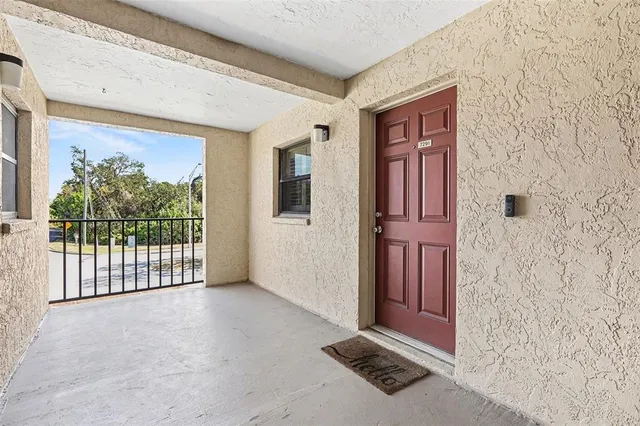 a view of front door