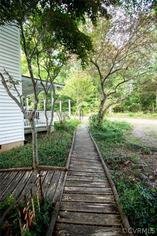 1771 Saw Mill Road Farmville, VA 23901 - Photo 45 of 48 a view of a backyard with pathway