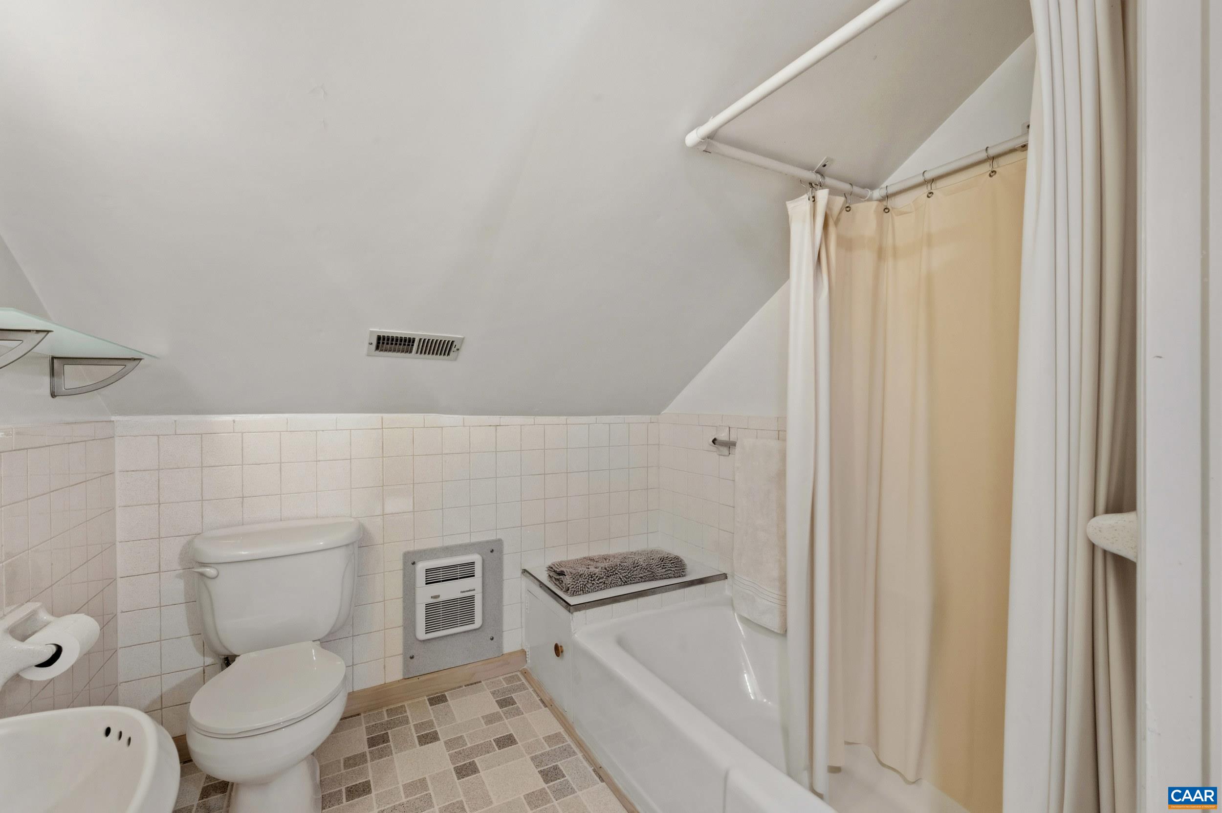 103 Powhatan Circle Charlottesville, VA 22901 - Photo 33 of 75 a bathroom with a granite countertop sink toilet and shower