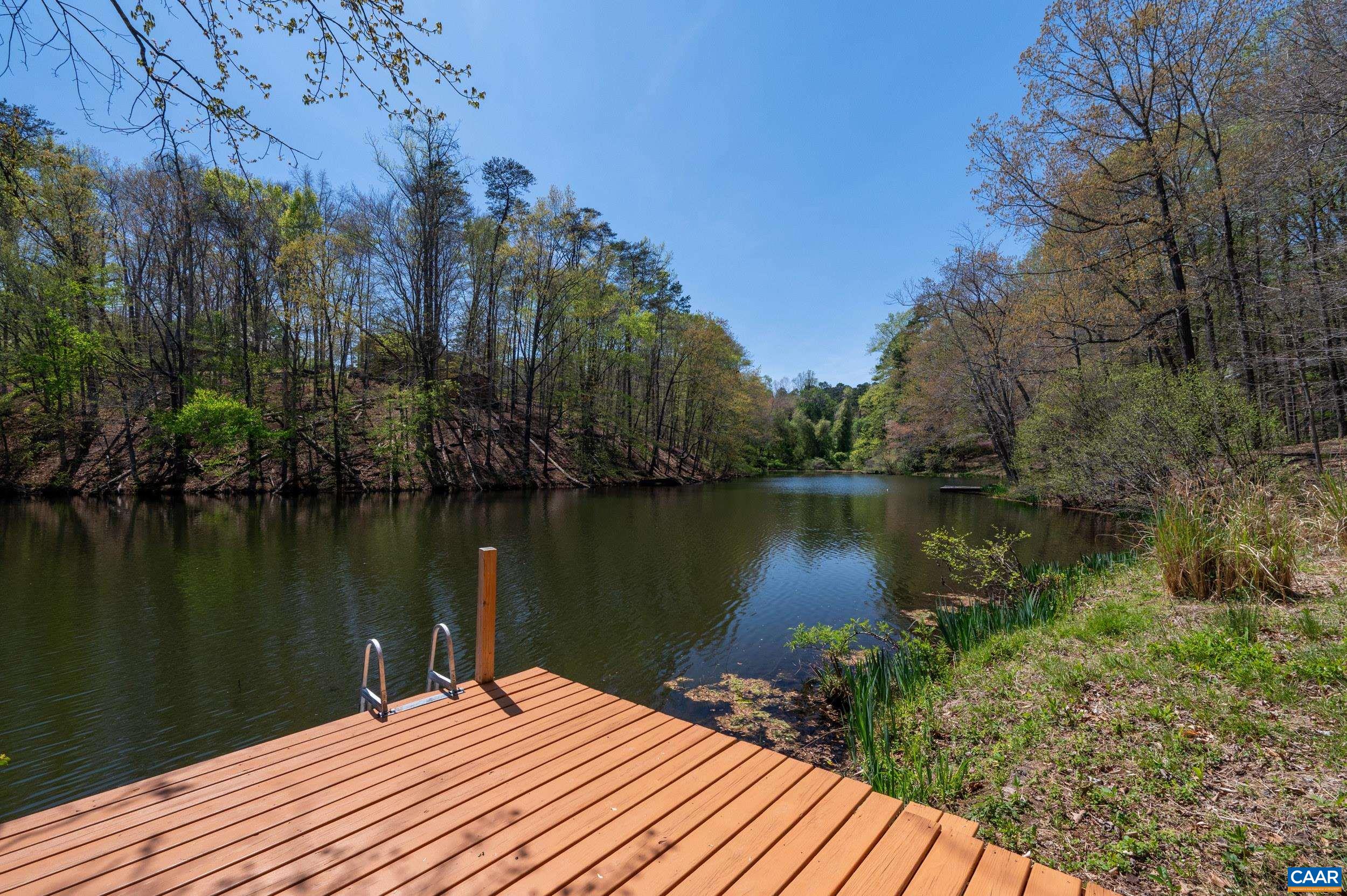 103 Powhatan Circle Charlottesville, VA 22901 - Photo 64 of 75 a wooden pier with boats in a lake