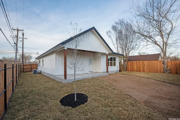 a backyard of a house