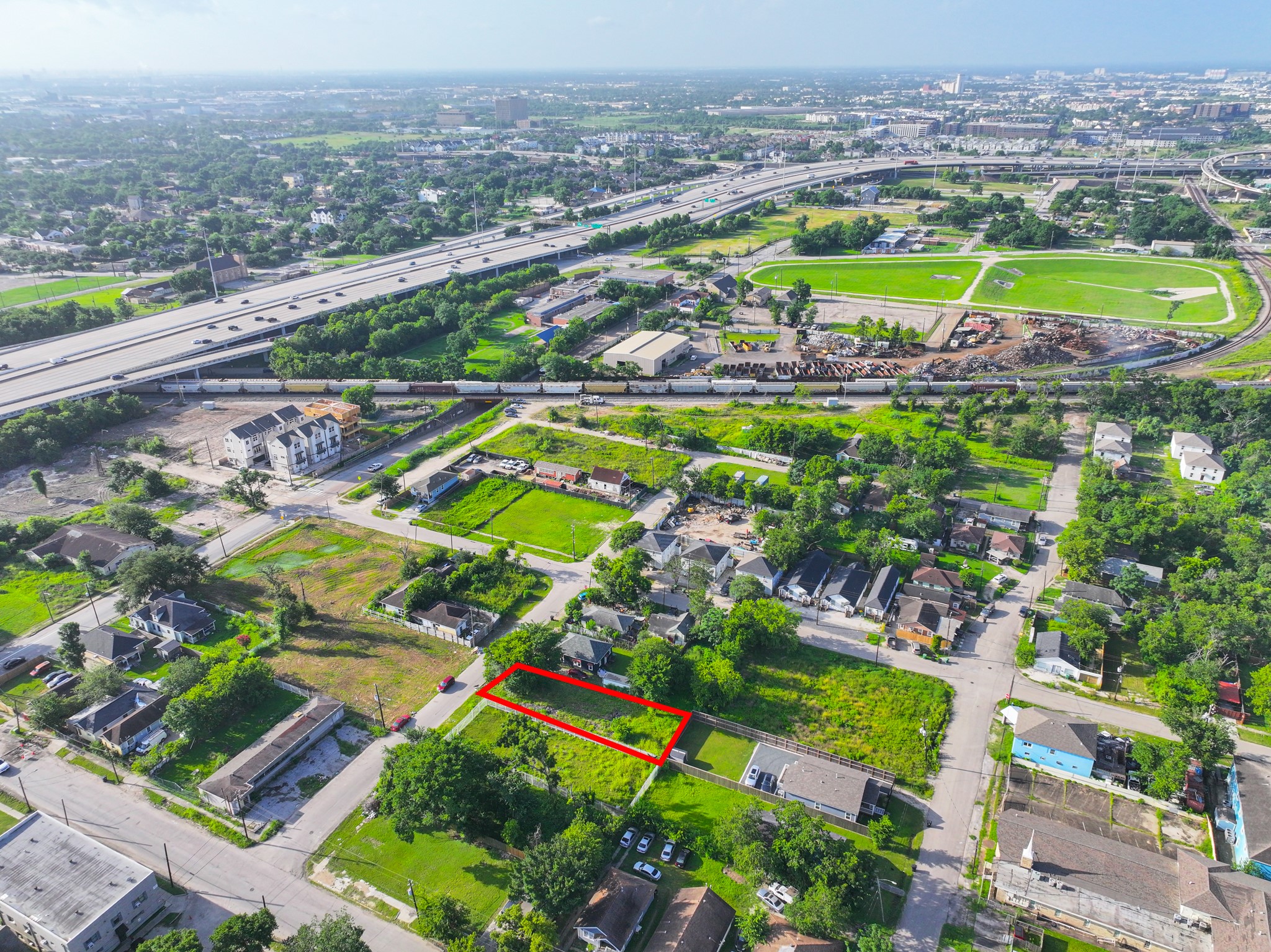 1807 Davis Street Houston, TX 77026 - Photo 7 of 13 an aerial view of a city