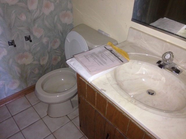 10944 Central Avenue, Unit 2A Chicago Ridge, IL 60415 - Photo 7 of 8 a bathroom with a sink and toilet