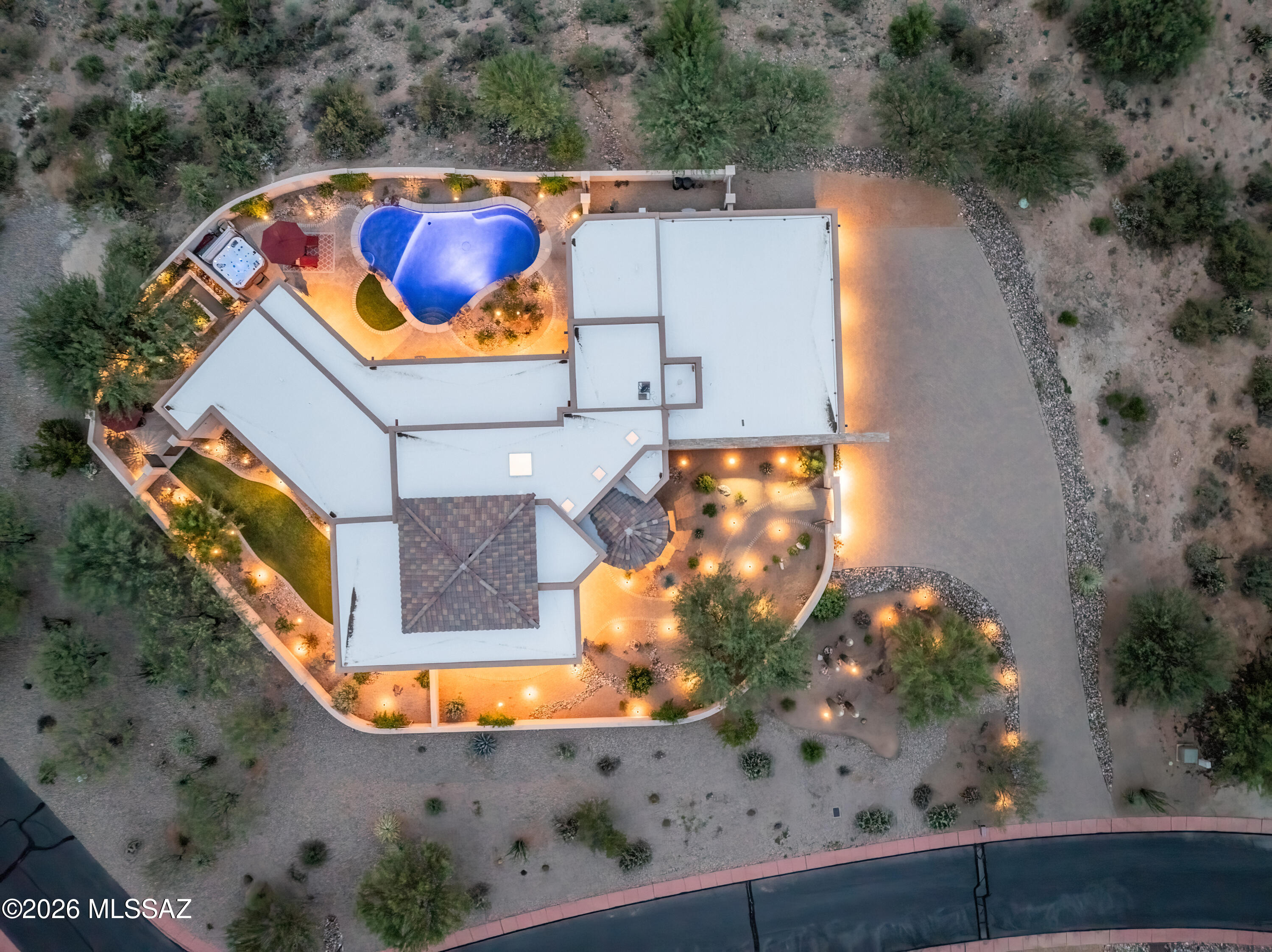14738 East Diamond B Ranch Place Vail, AZ 85641 - Photo 50 of 50 Drone Twilight 20