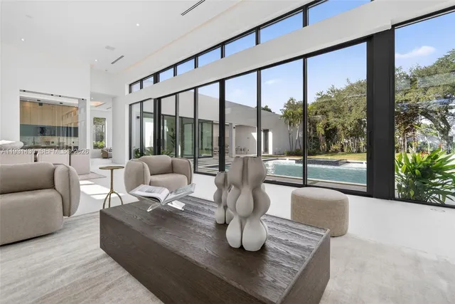 a house view with a garden space