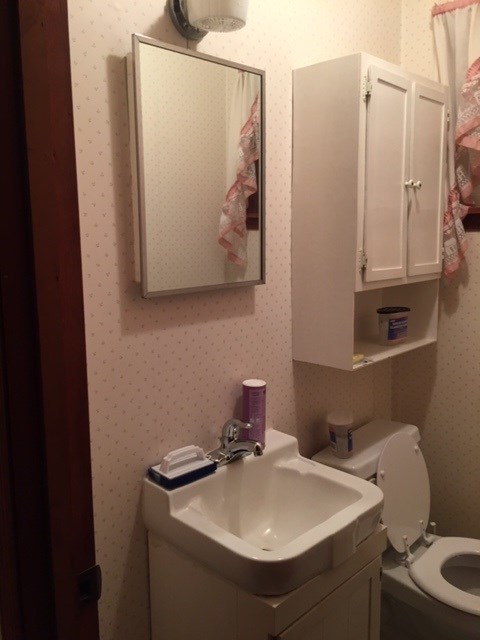 4623 Massey Road Macon, GA 31206 - Photo 8 of 8 a bathroom with a sink and mirror with toilet
