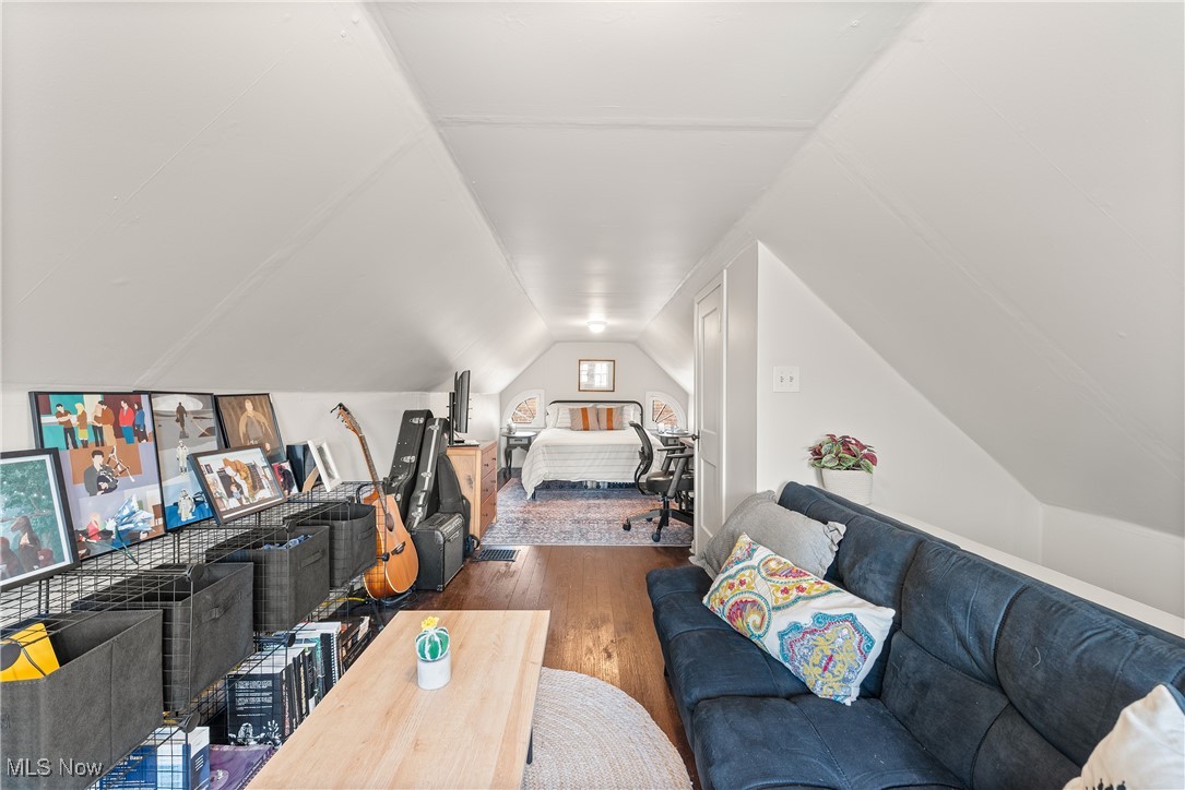 2464 Channing Road Cleveland, OH 44118 - Photo 30 of 44 Bedroom featuring wood finished floors and vaulted ceiling