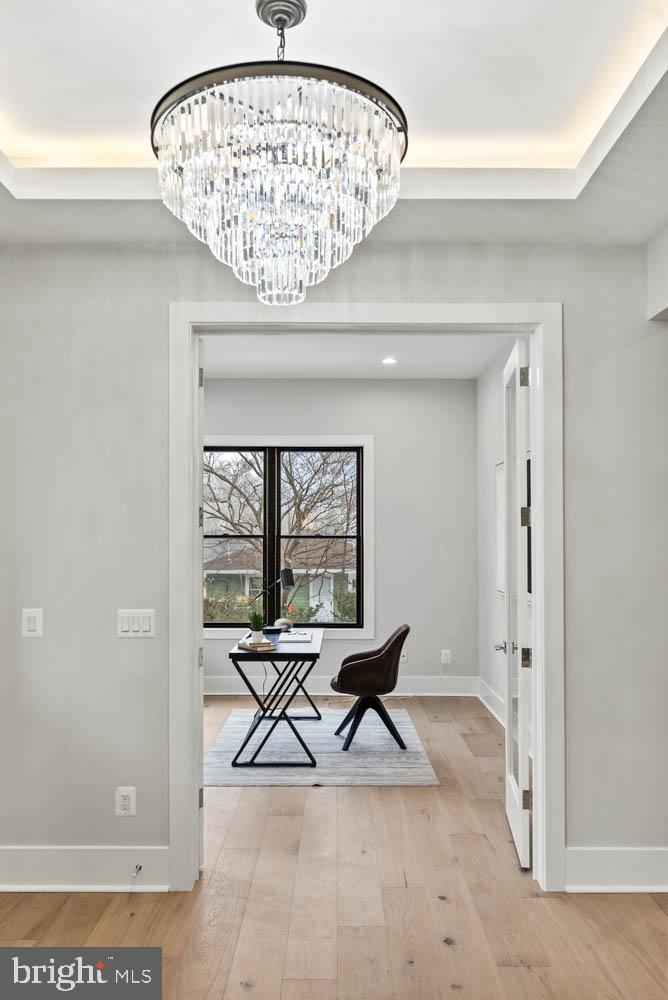 402 Marshall Road Southwest Vienna, VA 22180 - Photo 22 of 78 a view of a hallway to a livingroom with furniture