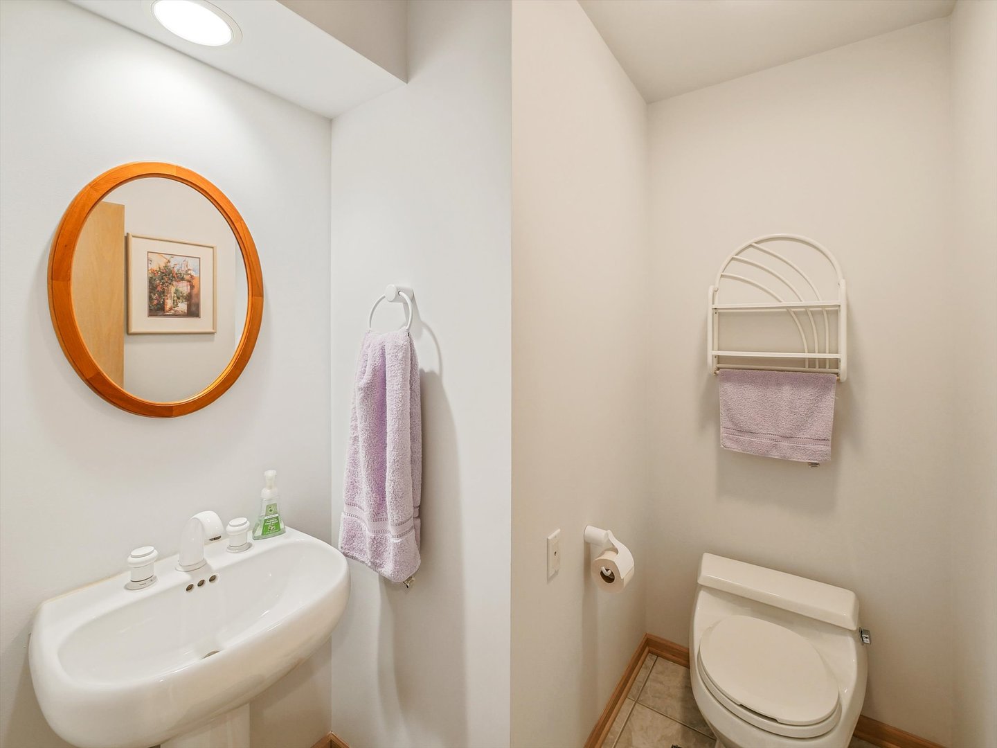 1515 Pine Street Spring Grove, IL 60081 - Photo 25 of 38 a bathroom with a toilet sink and mirror