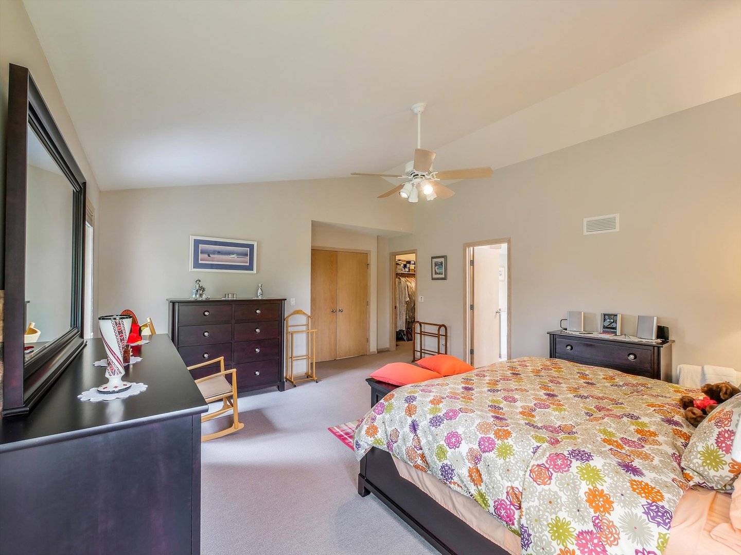 1515 Pine Street Spring Grove, IL 60081 - Photo 33 of 38 a bedroom with a bed and a flat screen tv
