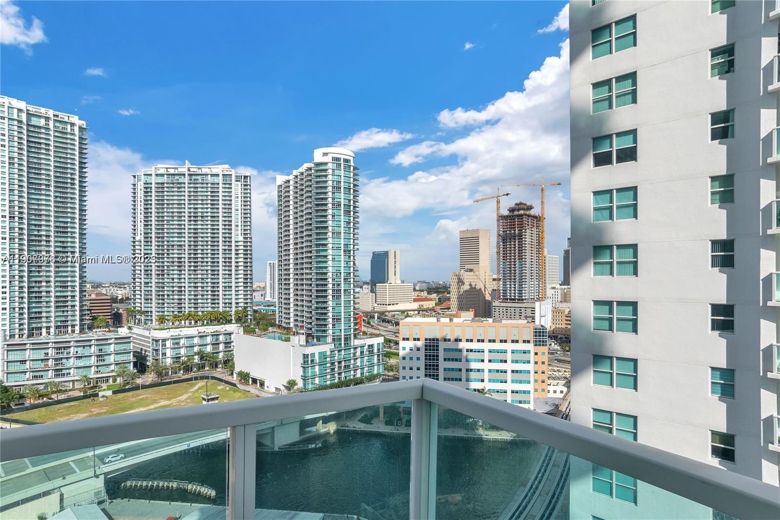 41 Southeast 5th Street, Unit 1217 Miami, FL 33131 - Photo 1 of 24 a view of balcony with city view