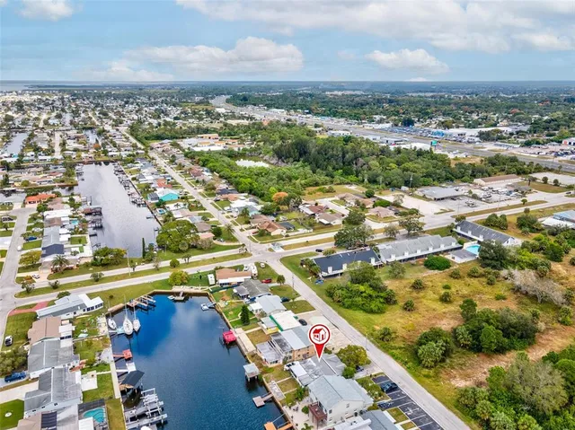a view of city and ocean