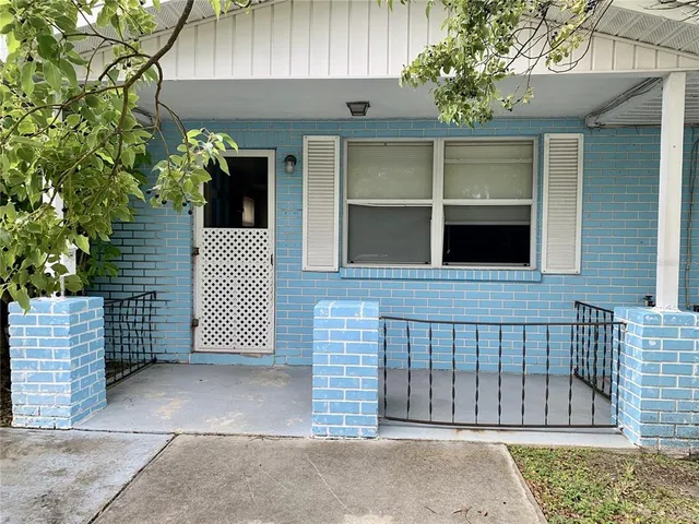 a view of front door