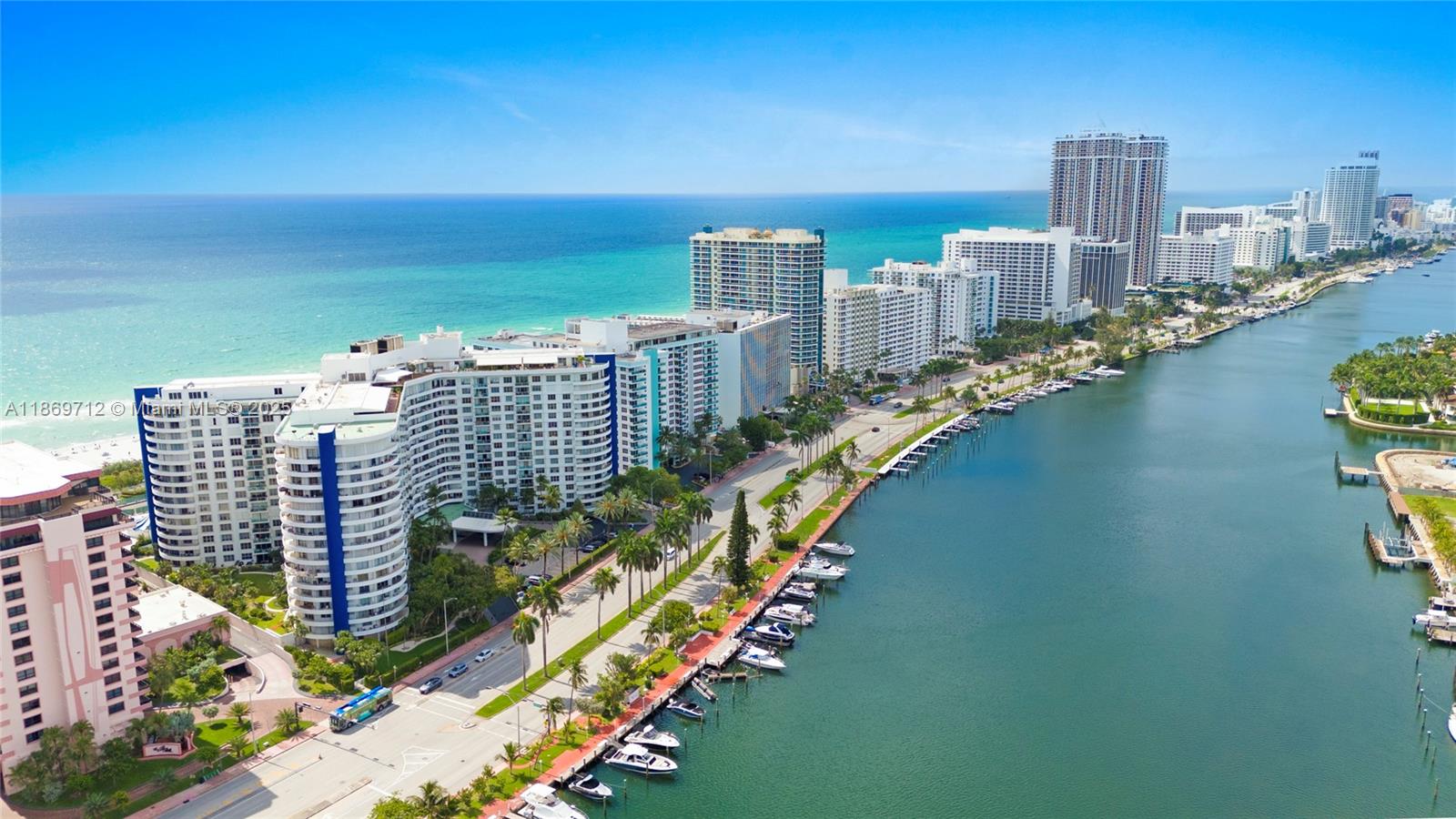 5161 Collins Avenue, Unit 701 Miami Beach, FL 33140 - Photo 45 of 47 a city view with tall buildings