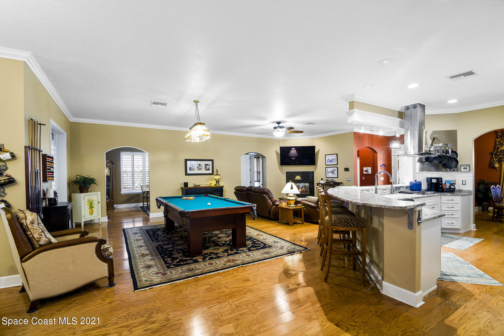 185 City Point Road Cocoa, FL 32926 - Photo 22 of 72 Great Room & Kitchen