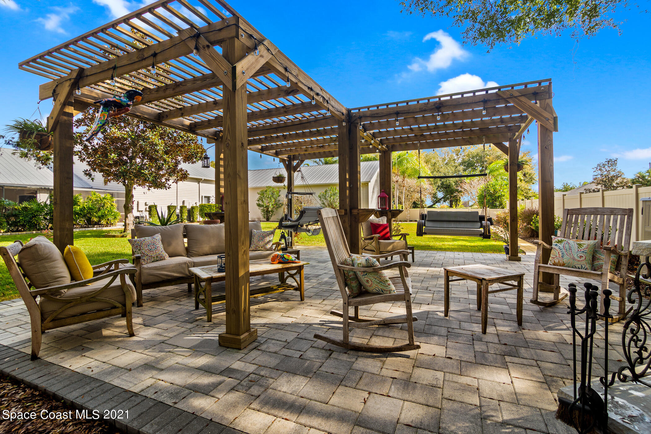 185 City Point Road Cocoa, FL 32926 - Photo 54 of 72 Custom Pergola