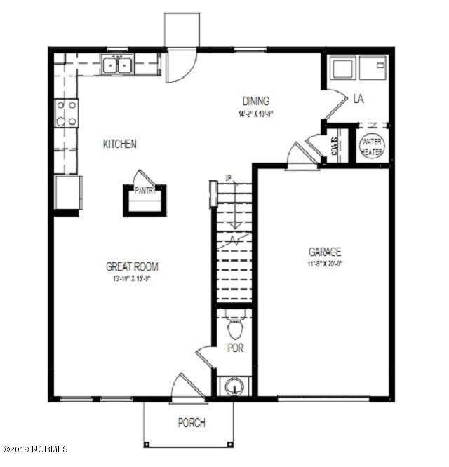 2040 Fish Pond Road Greenville, NC 27834 - Photo 2 of 3 1601 1-Car - Floor Plan - BROCHURE - GRP