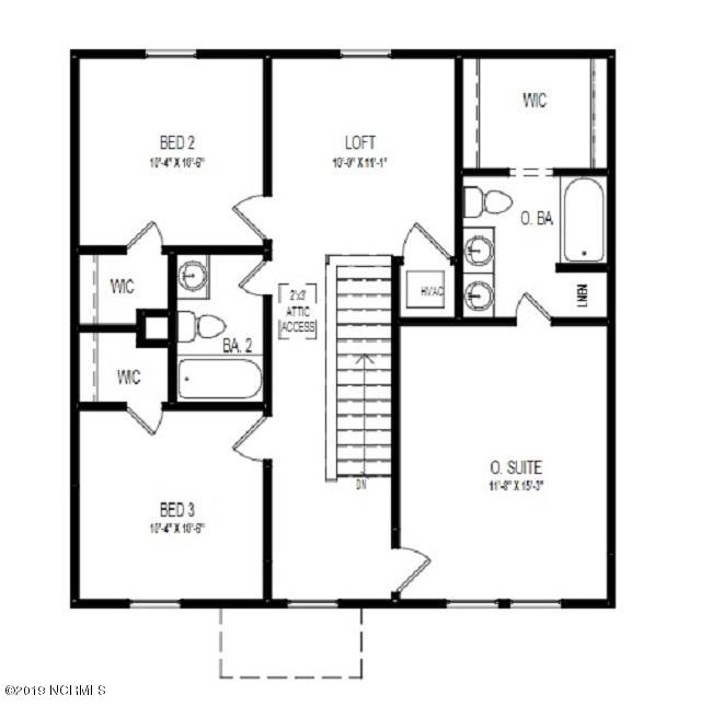 2040 Fish Pond Road Greenville, NC 27834 - Photo 3 of 3 1601 1-Car - Floor Plan - BROCHURE - GRP