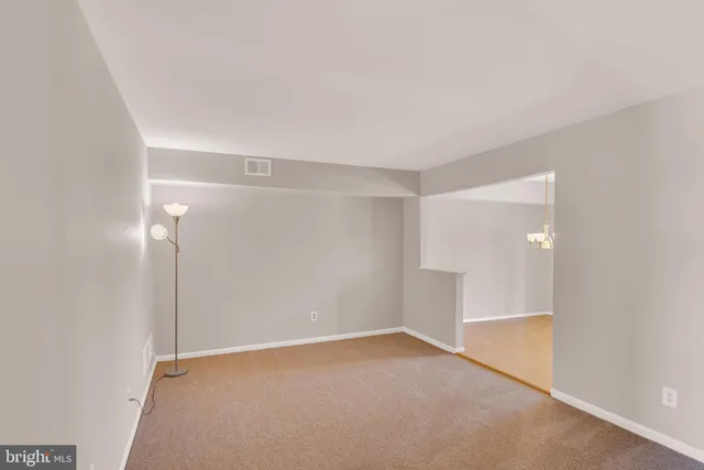 a view of an empty room