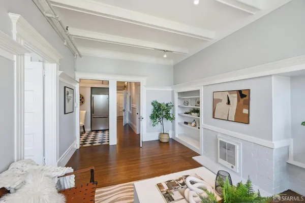 a view of a living room