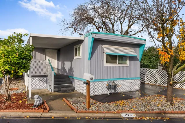 a front view of a house