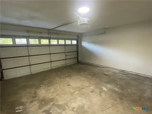 a view of a garage