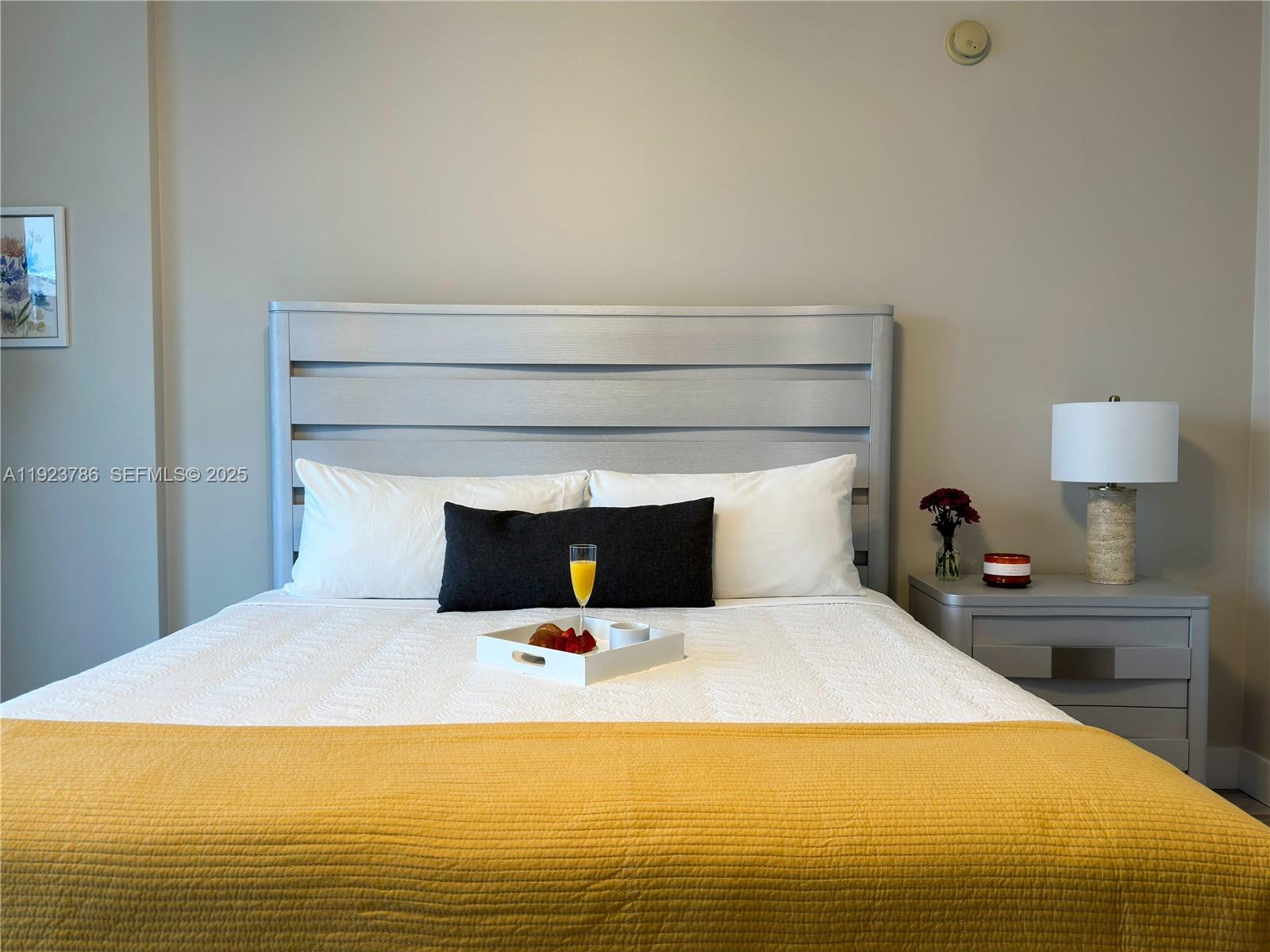 485 Brickell Avenue, Unit 4405 Miami, FL 33131 - Photo 5 of 19 a bedroom with a bed and a view of bedroom