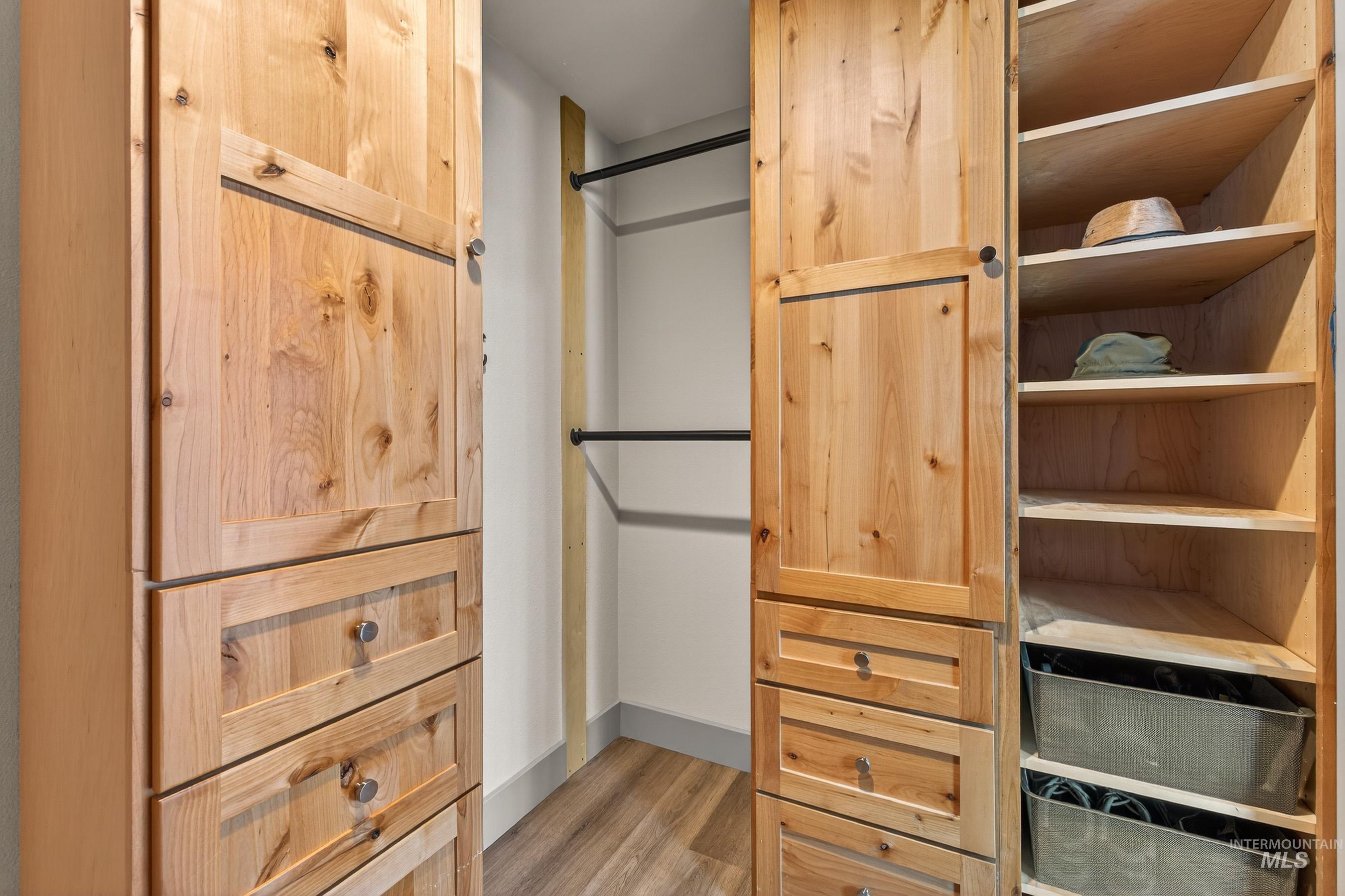 304 Samson Court, Unit 656 McCall, ID 83638 - Photo 13 of 29 Walk in closet with light wood-style floors