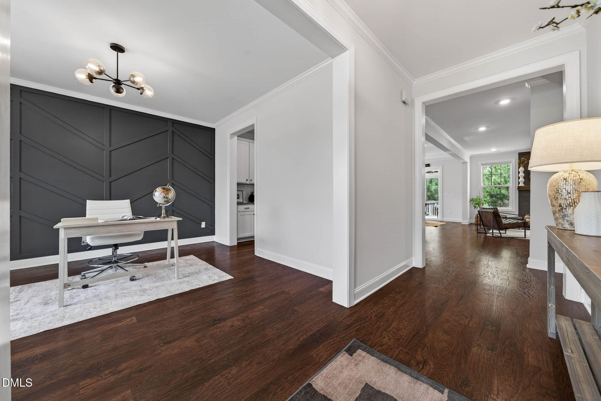 721 Hydrangea Field Court Wake Forest, NC 27587 - Photo 12 of 71 a living room with furniture and a wooden floor