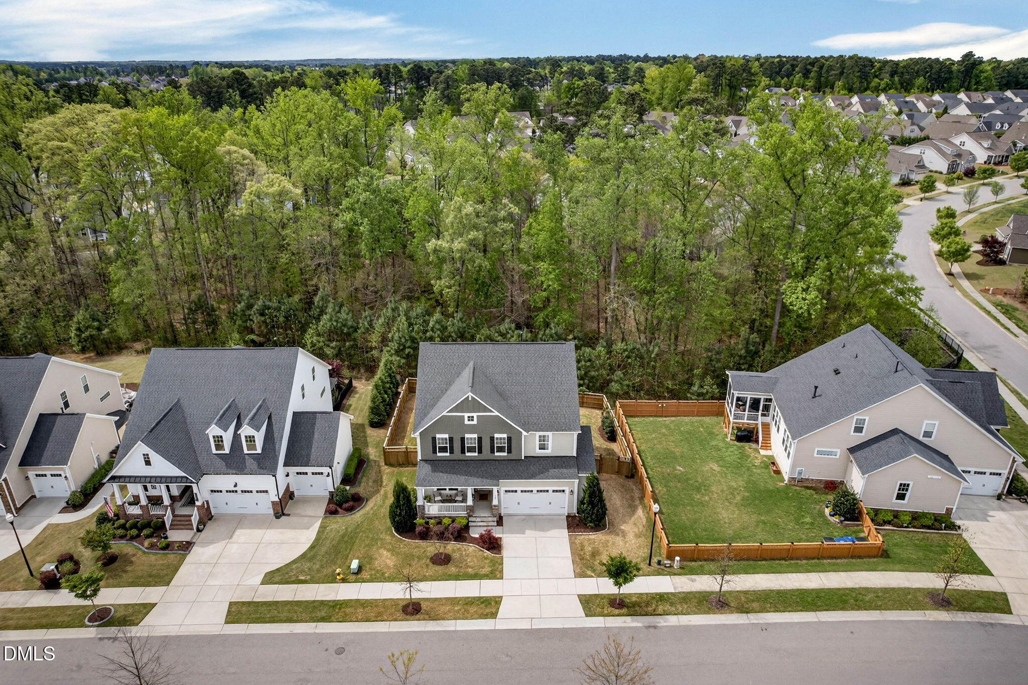 721 Hydrangea Field Court Wake Forest, NC 27587 - Photo 3 of 71 an aerial view of residential houses with outdoor space and street view