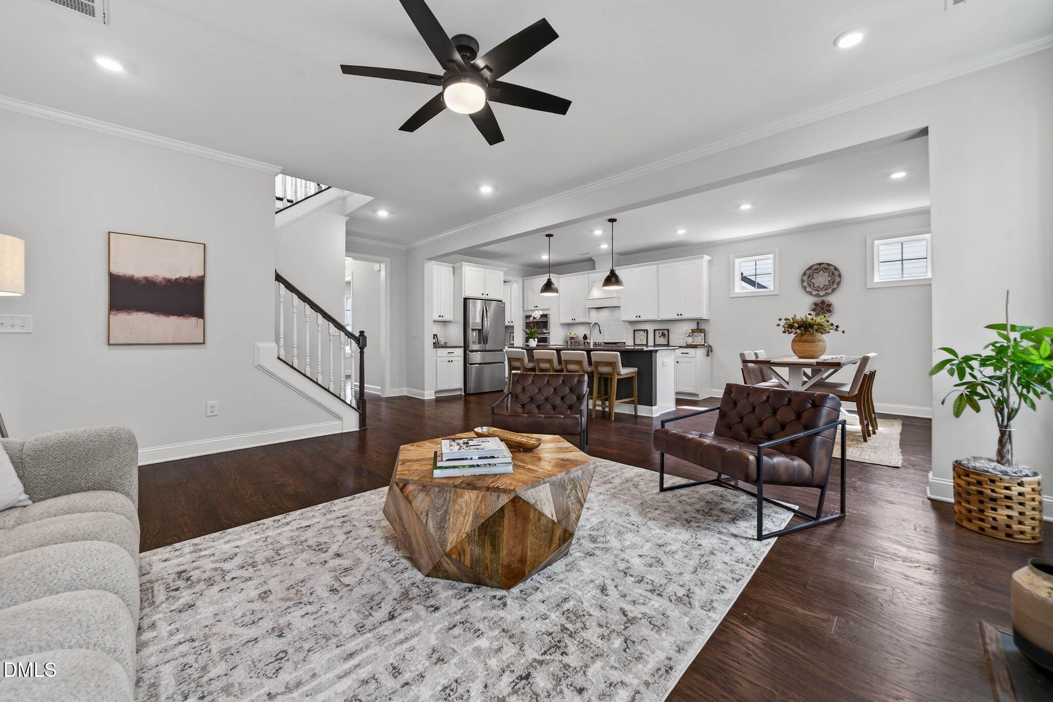 721 Hydrangea Field Court Wake Forest, NC 27587 - Photo 31 of 71 a living room with furniture and wooden floor
