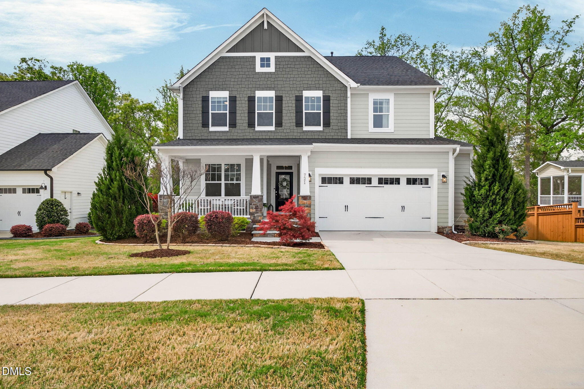 721 Hydrangea Field Court Wake Forest, NC 27587 - Photo 5 of 71 a front view of a house with a yard