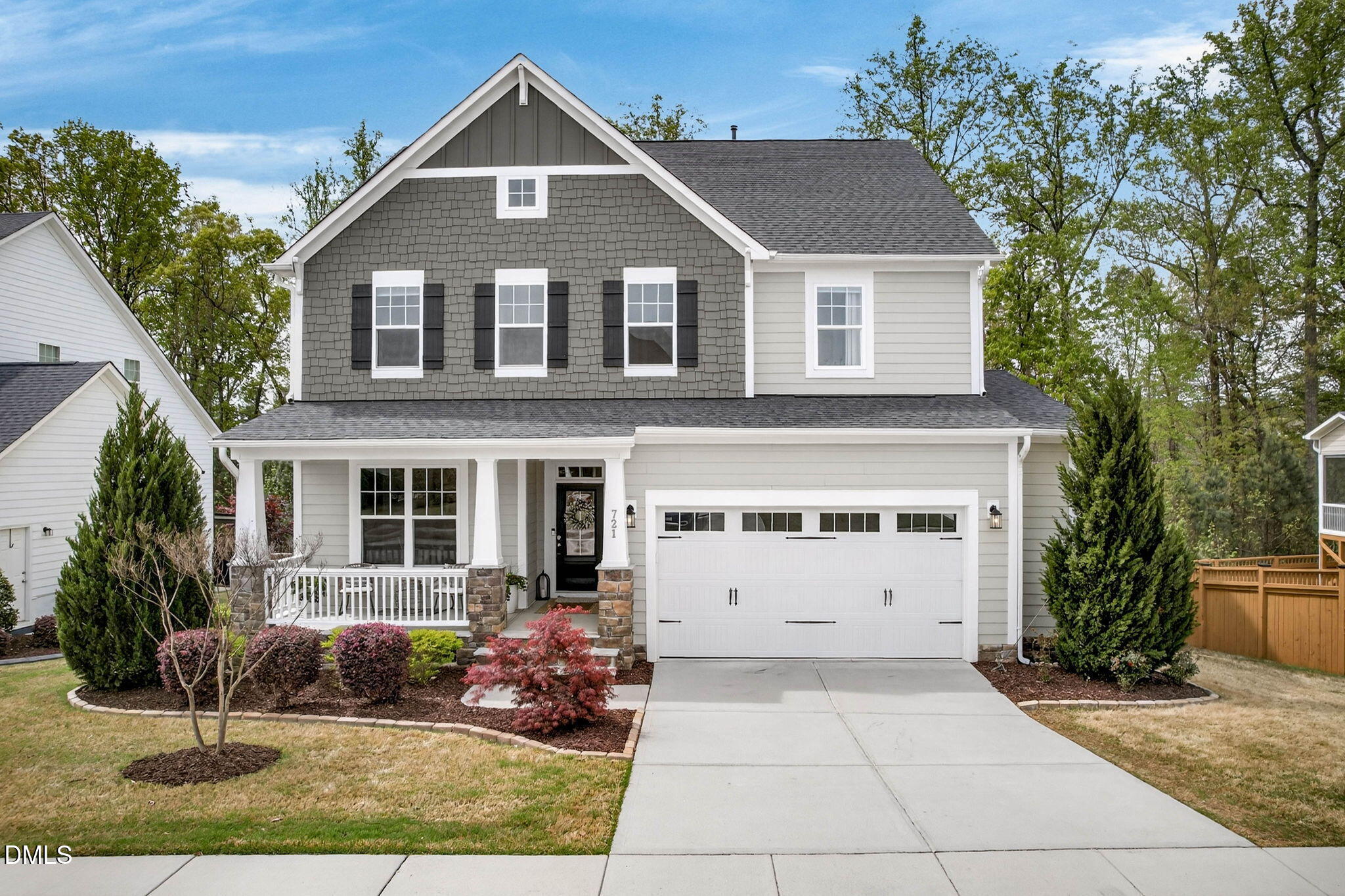 721 Hydrangea Field Court Wake Forest, NC 27587 - Photo 7 of 71 a front view of a house with a yard