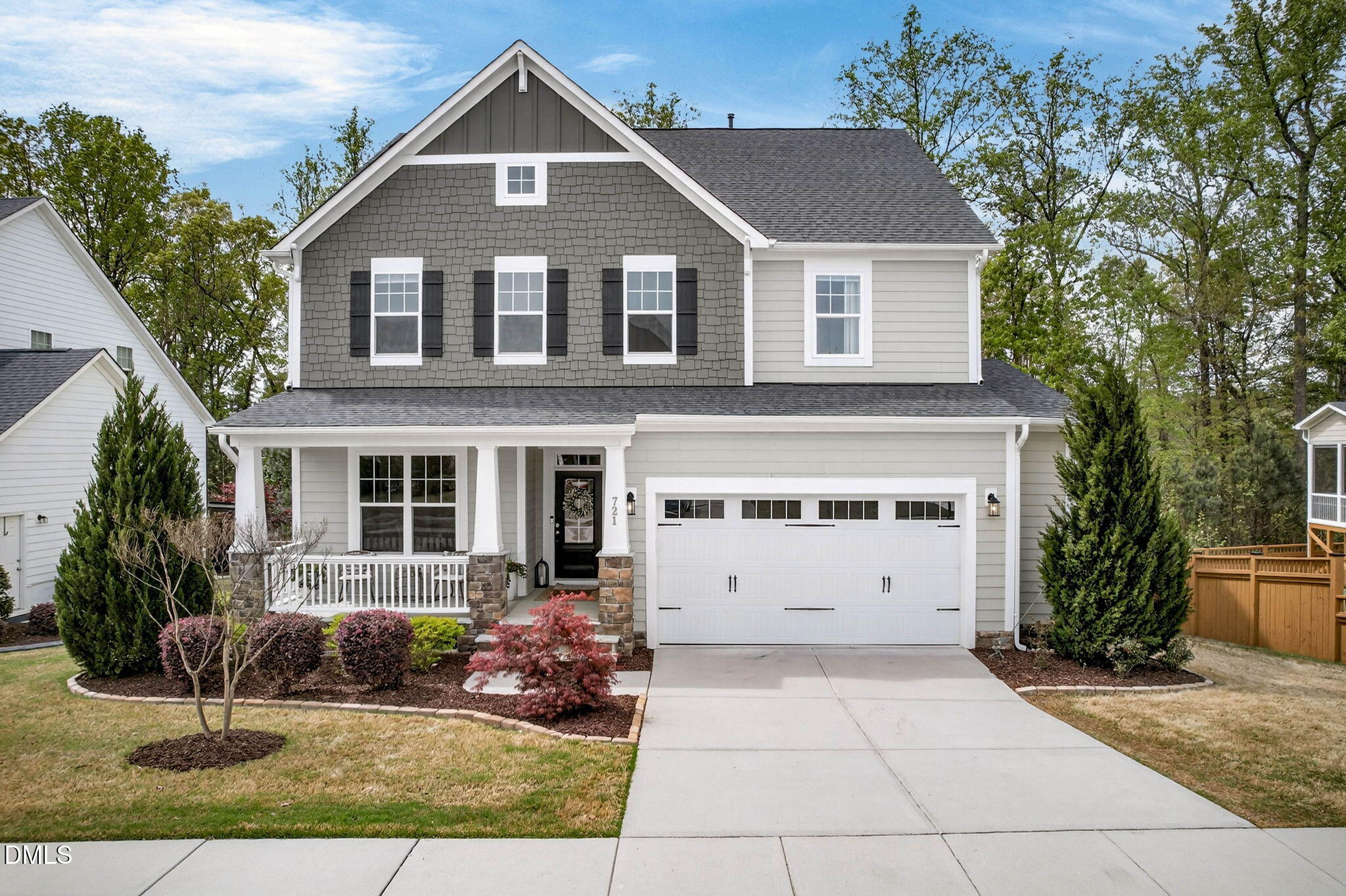 721 Hydrangea Field Court Wake Forest, NC 27587 - Photo 8 of 71 a front view of a house with a yard