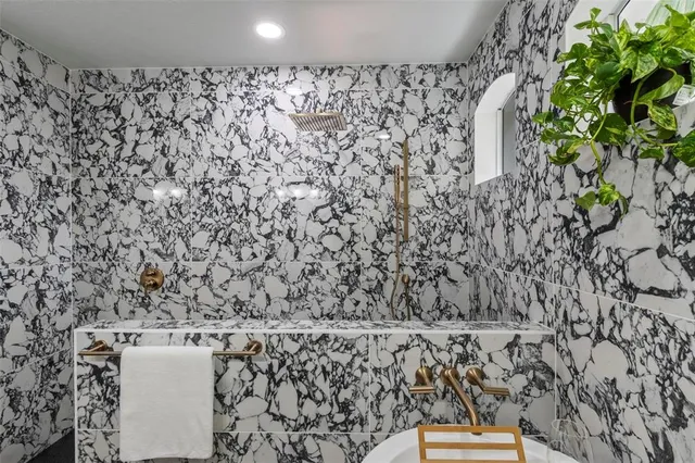 view of a couch with wooden floor