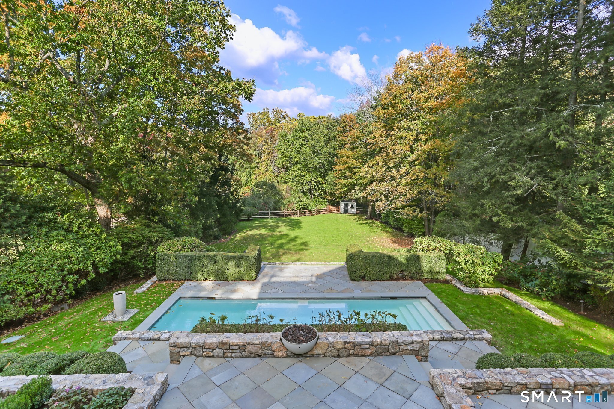 890 Silvermine Road New Canaan, CT 06840 - Photo 27 of 30 Pool and parklike grounds