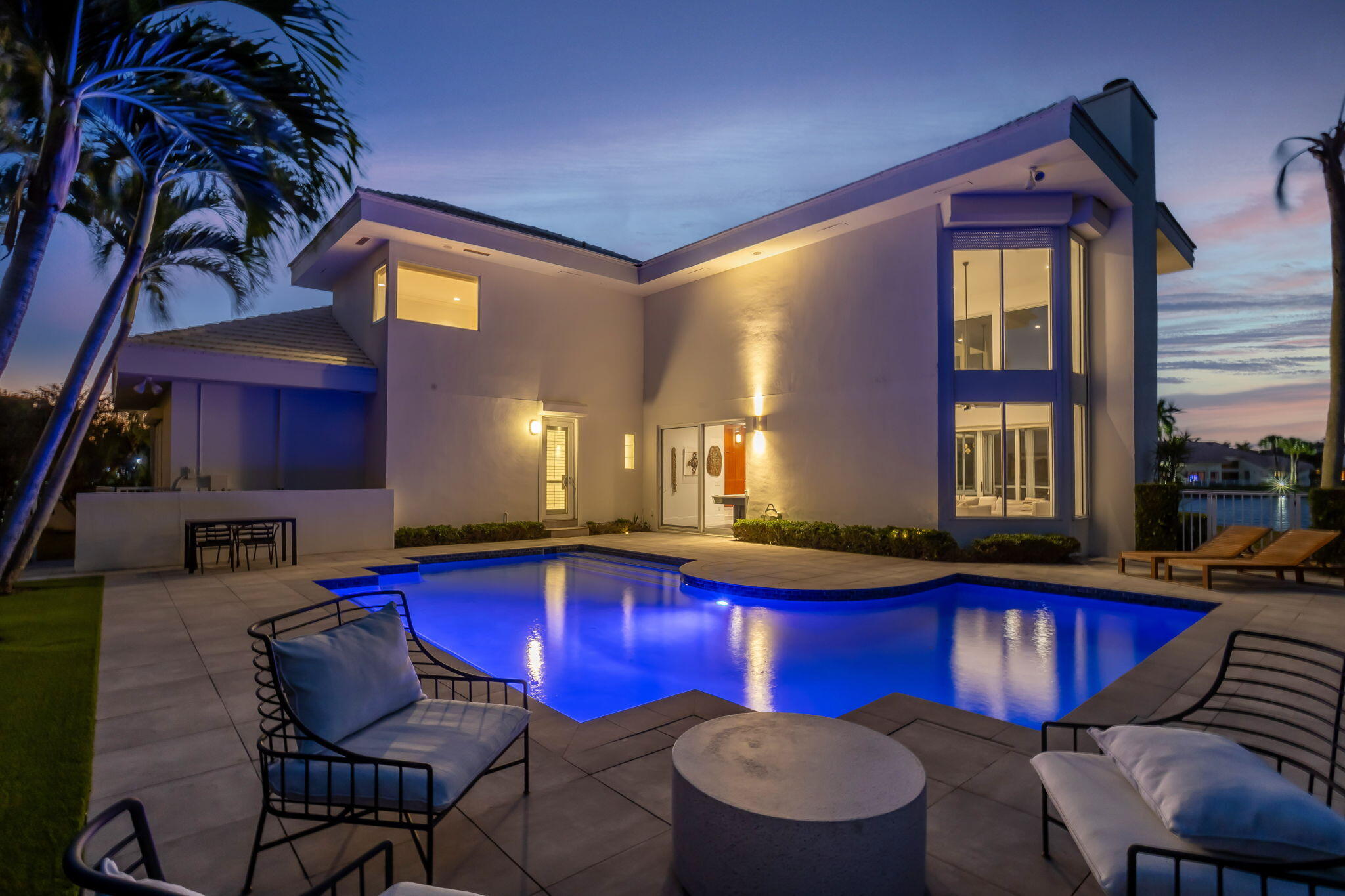 3205 St Charles Place Boca Raton, FL 33434 - Photo 9 of 84 Twilight pool