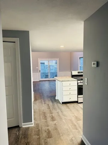 a view of a kitchen with an oven