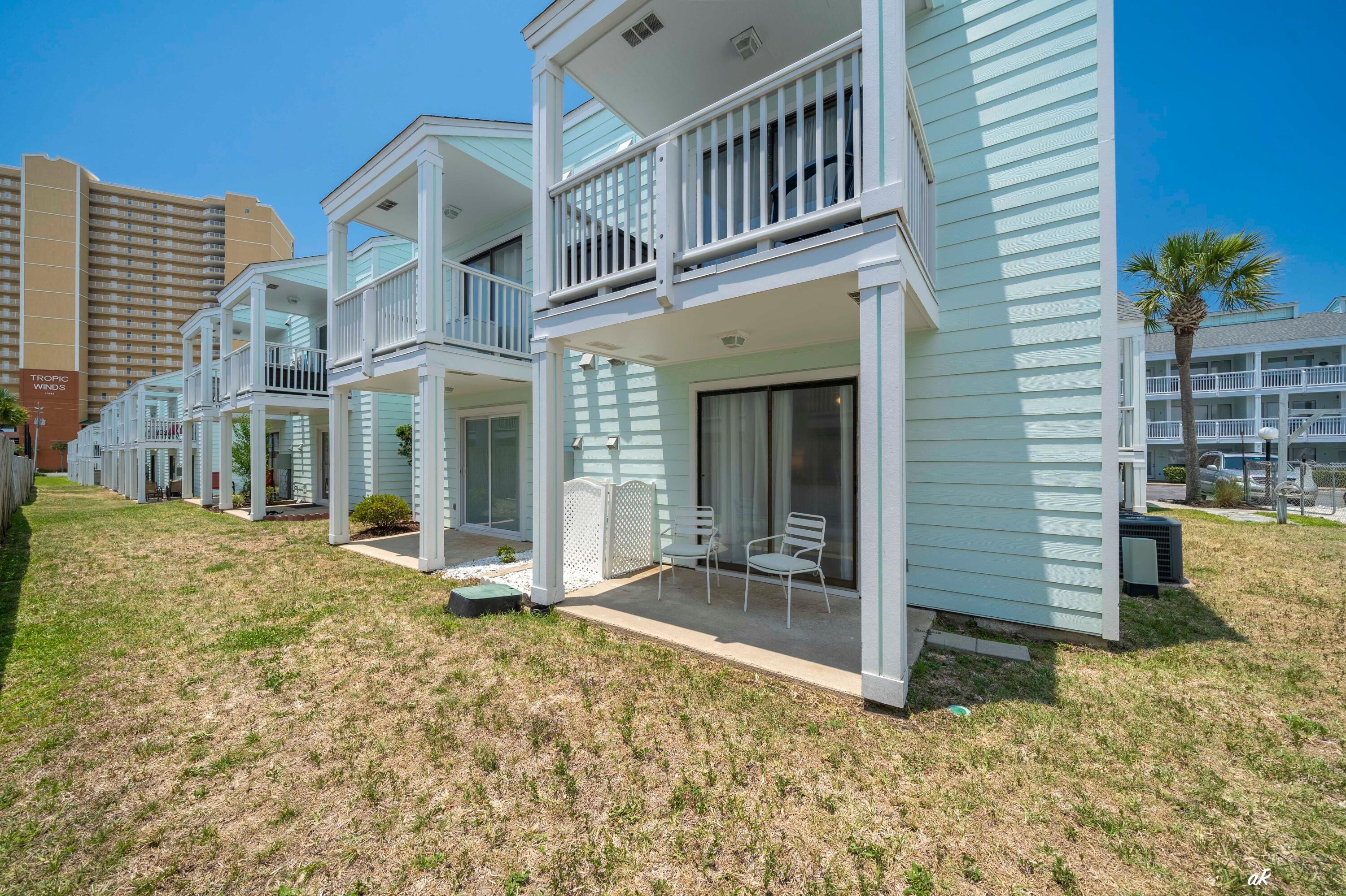 17670 Front Beach Road, Unit D1 Panama City Beach, FL 32413 - Photo 17 of 22 Back patio