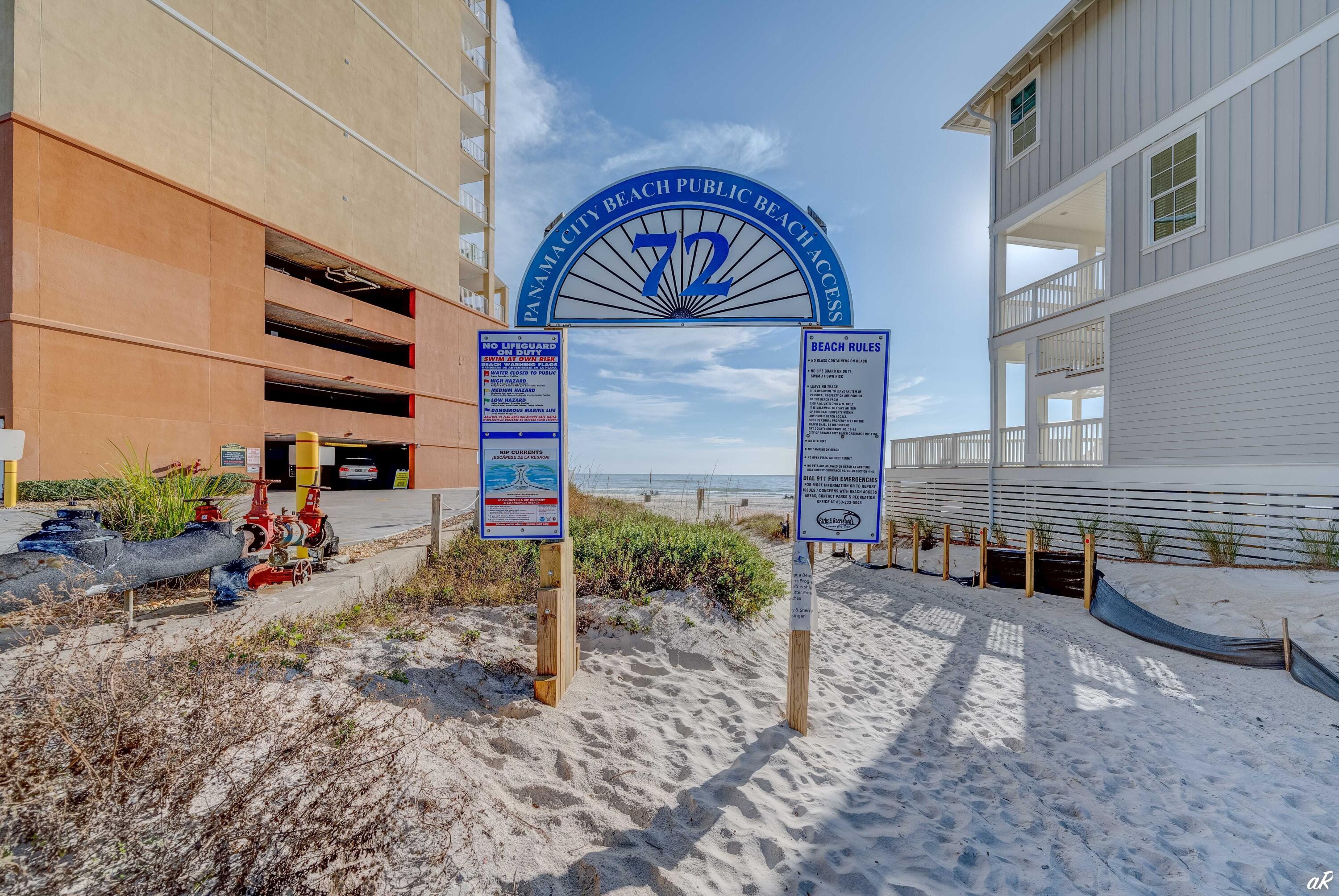 17670 Front Beach Road, Unit D1 Panama City Beach, FL 32413 - Photo 18 of 22 Beach Access