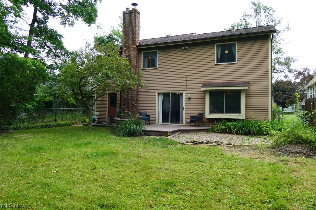 4073 Bluestone Road Cleveland Heights, OH 44121 - Photo 13 of 13 Fenced In Backyard With Patio & Deck