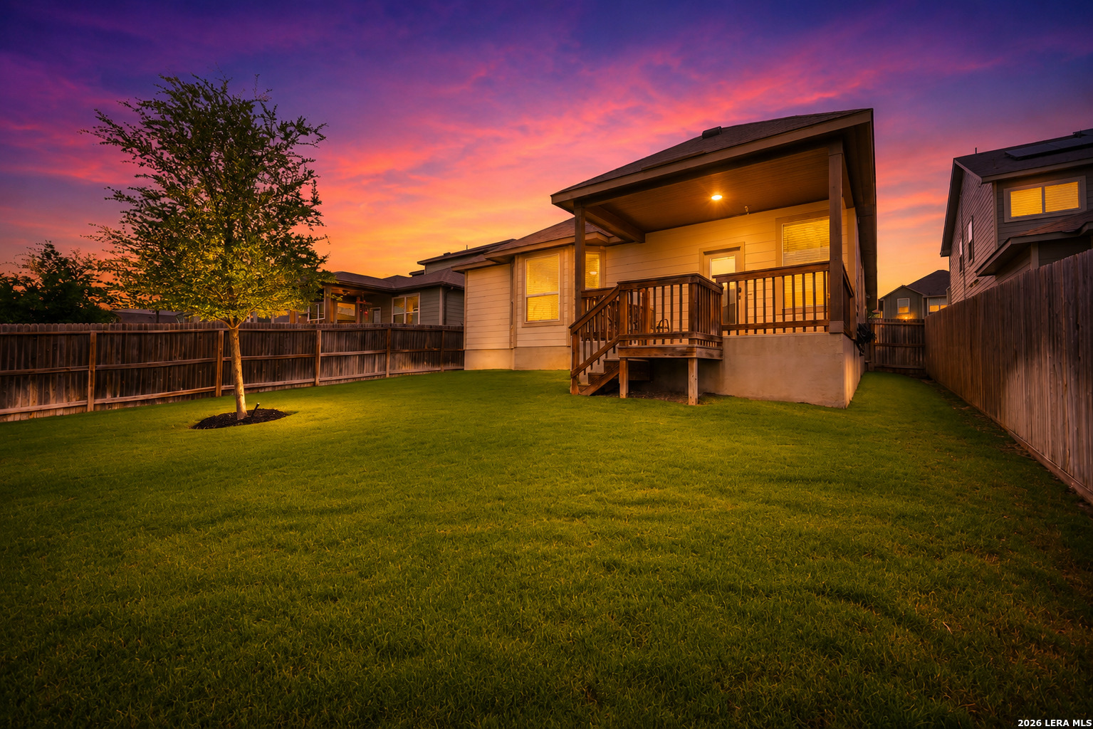 4947 Ranahan Pass St. Hedwig, TX 78152 - Photo 36 of 37 a view of a house with a backyard