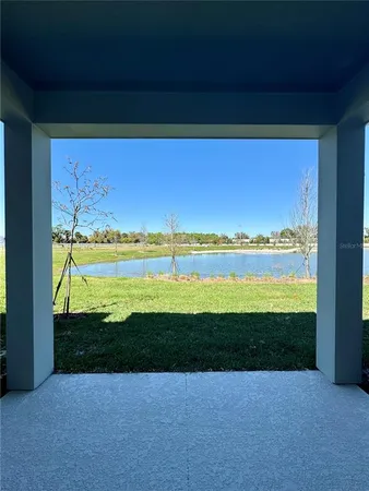 a view of a backyard of a house