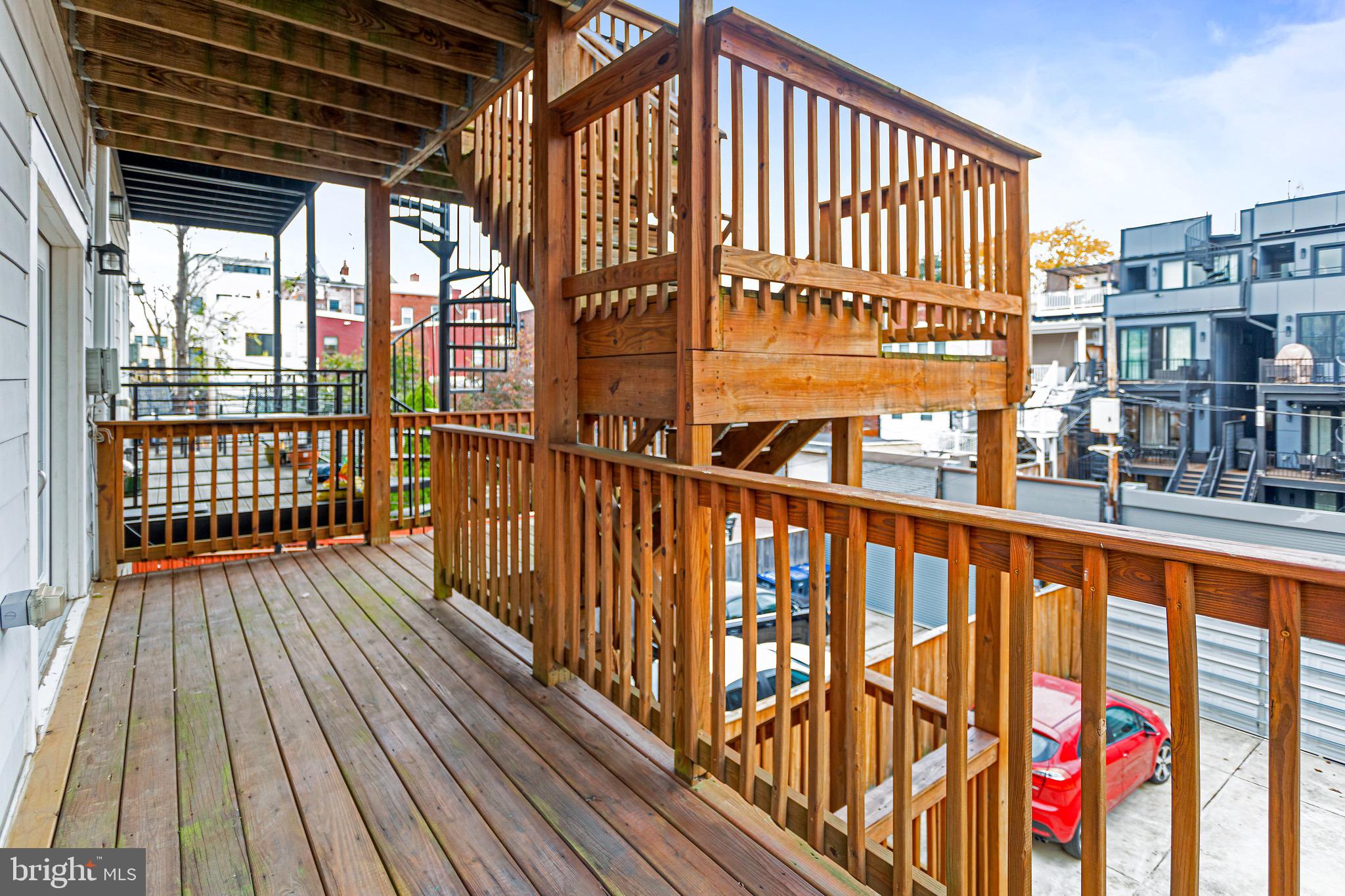 1221 Kenyon Street Northwest, Unit 2 Washington, DC 20010 - Photo 12 of 26 a view of wooden balcony