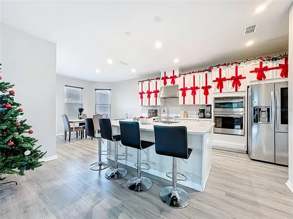 a view of a lake with a building in the background