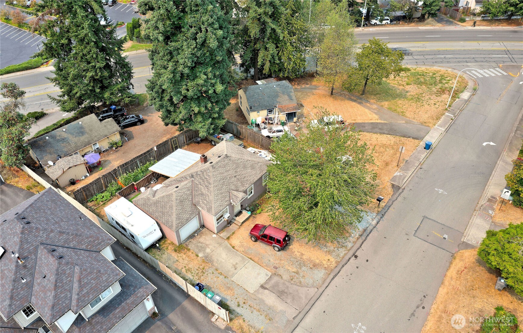 1409 Monroe Avenue Northeast Renton, WA 98056 - Photo 10 of 17 an aerial view of a house with a yard