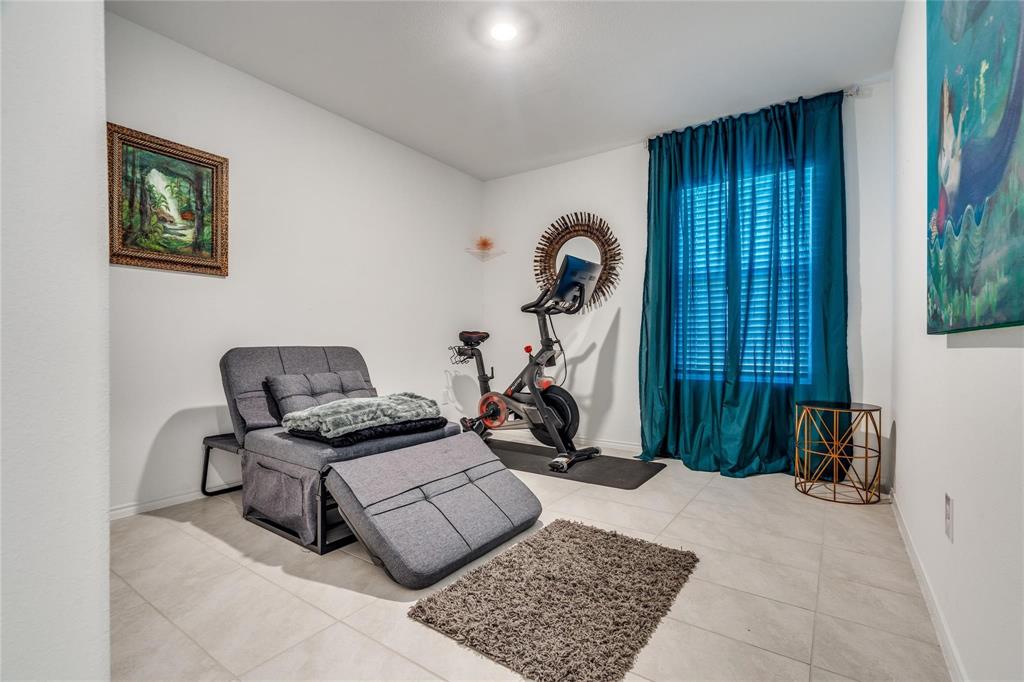 7733 Ruellia Road McKinney, TX 75071 - Photo 12 of 19 Sitting room featuring tile patterned floors and baseboards