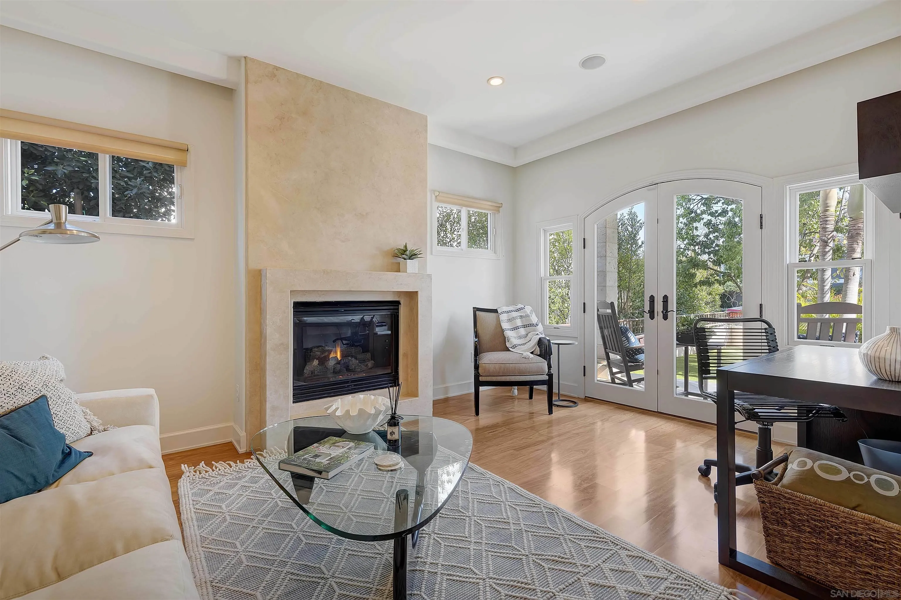 1022 G Coronado, CA 92118 - Photo 3 of 29 a living room with furniture and a fireplace