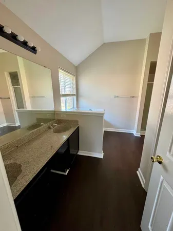 a bathroom with a sink and a tub