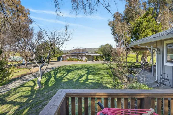 a view of a lake with a mountain